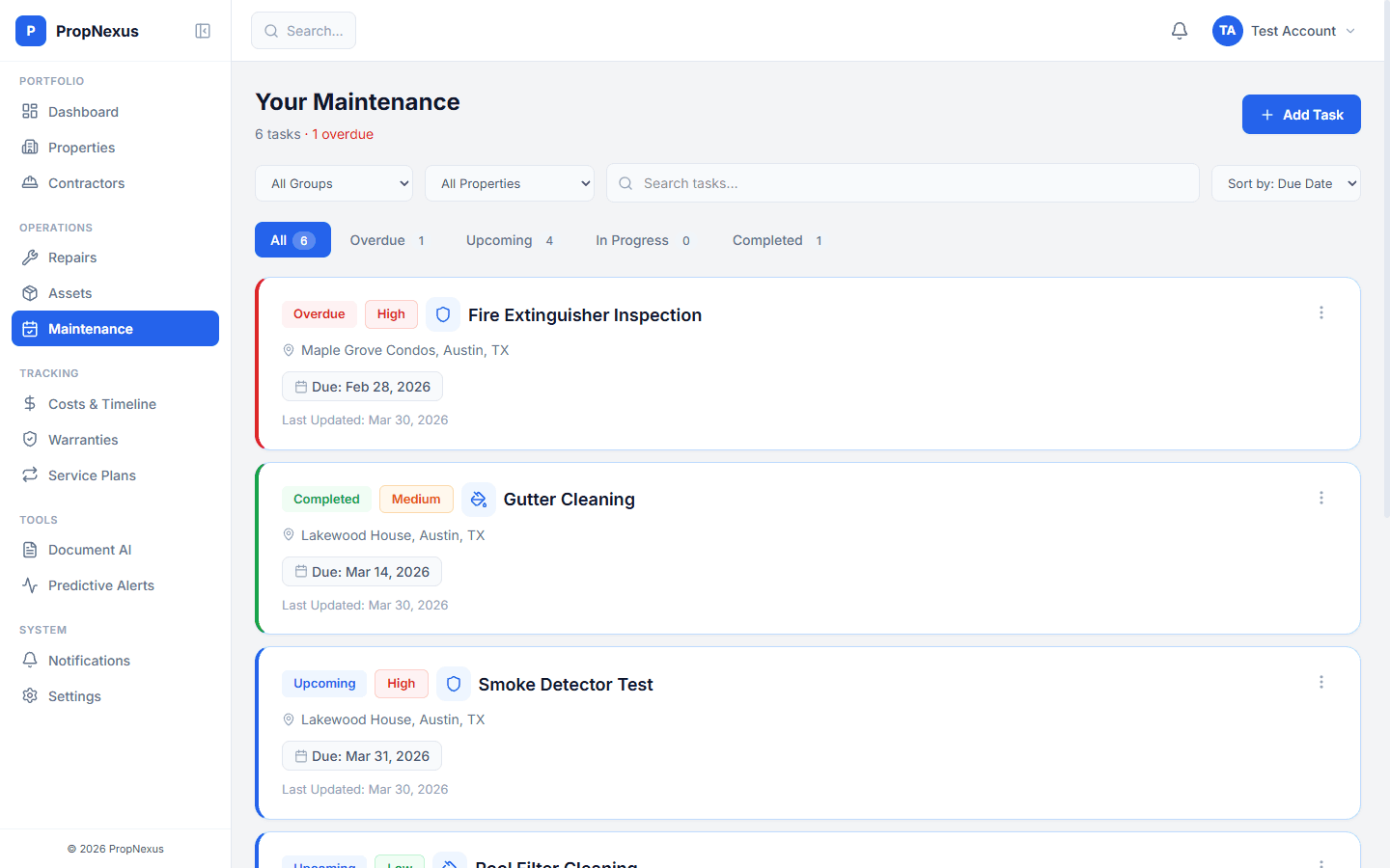 Maintenance Scheduling